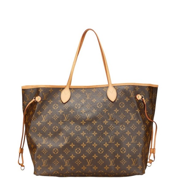 Louis Vuitton Monogram Neverfull GM Tote Bag/Shoulder Bag M40157 Brown Leathe... - Picture 1 of 13